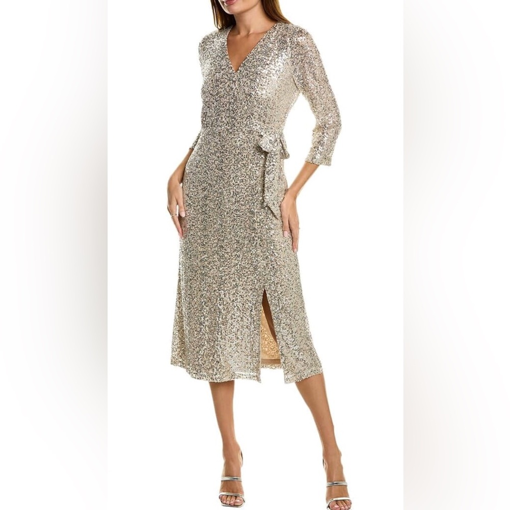 Anne Klein Sequin Midi Dress